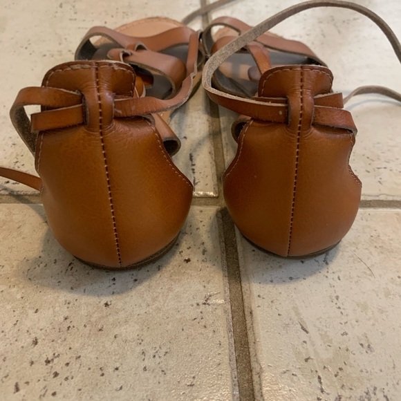 Old Navy Brown Lace-Up Gladiator Sandals Size 7 - Picture 2 of 10